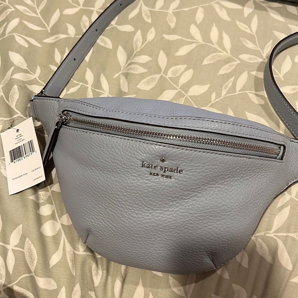 Kate Spade Blue Leather Belt Bag